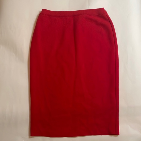 Vintage Knit red pencil skirt - Picture 1 of 3